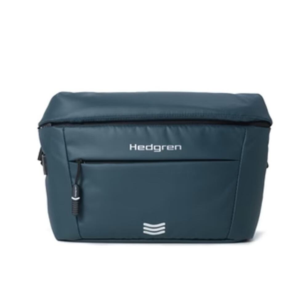 HEDGREN Tube RFID Sling Crossbody Bag Medium City Blue Travel NWOT